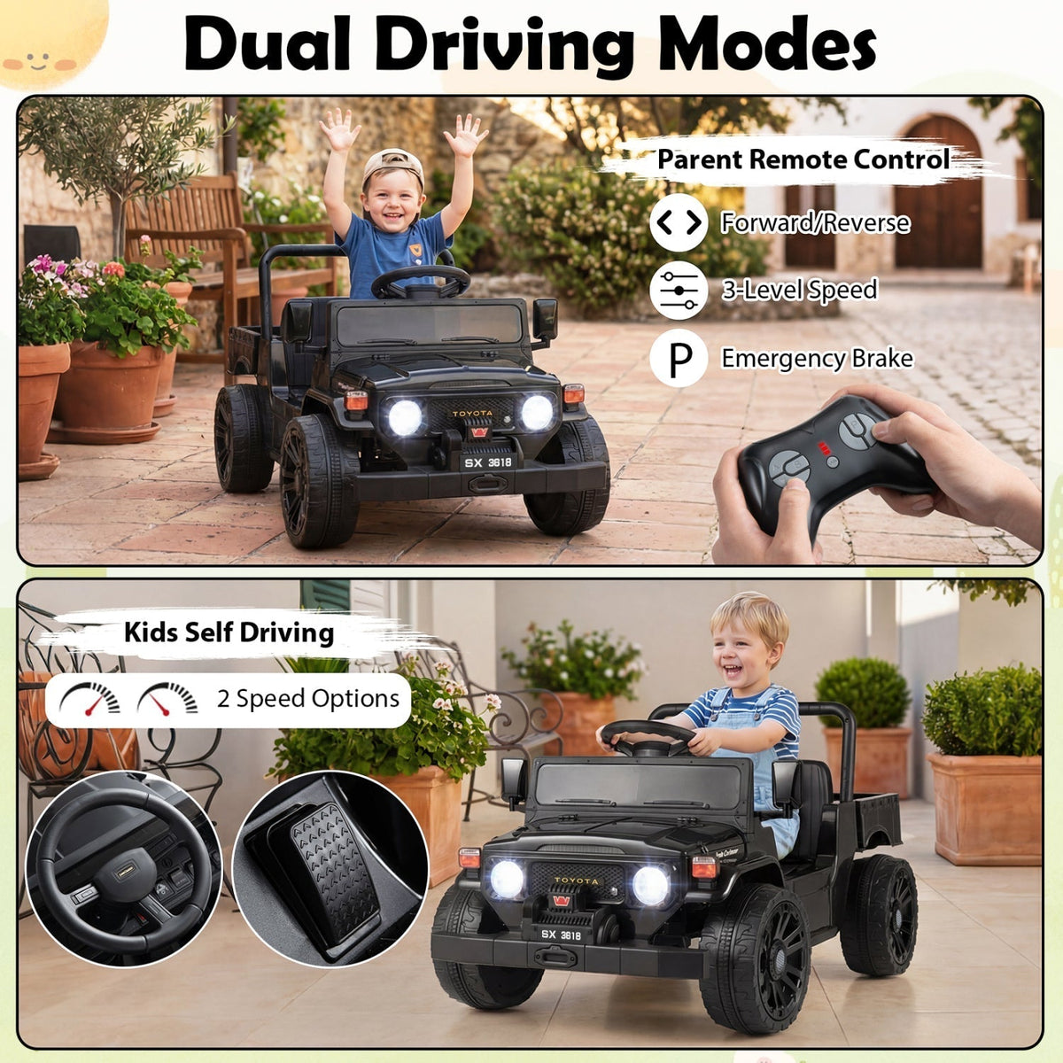 12V Electric Ride On Truck with Dump Bed and Remote ControlRide-On ToyTorqelo.com