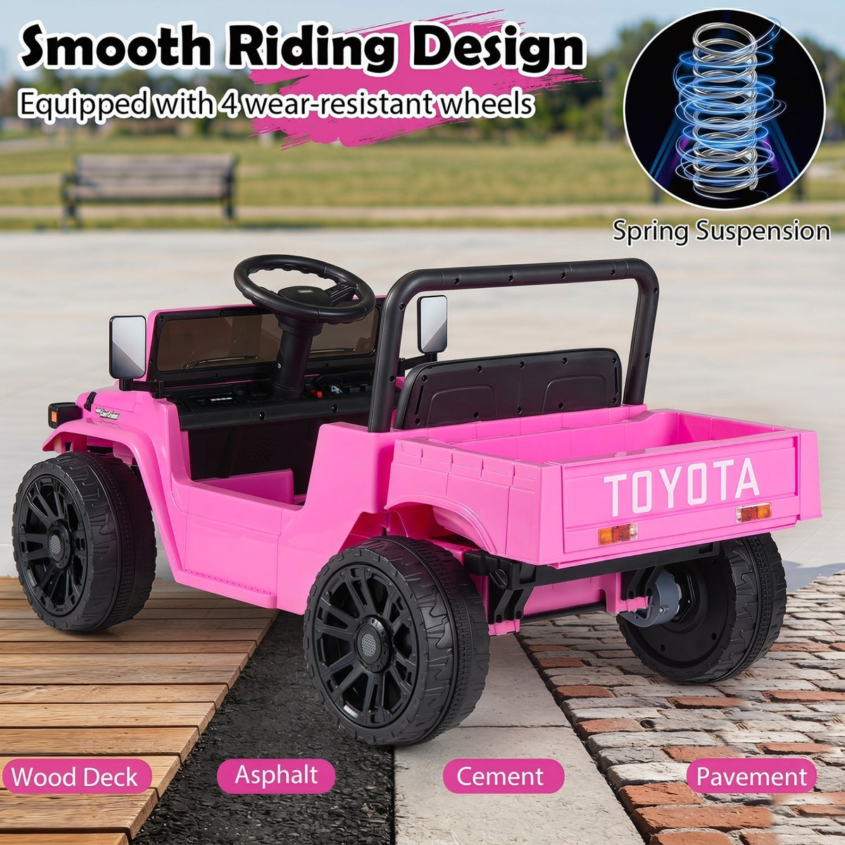 Kids electric ride-on truck with dump bed, GBruno Store, view 8