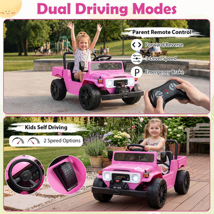 Kids electric ride-on truck with dump bed, GBruno Store, view 5