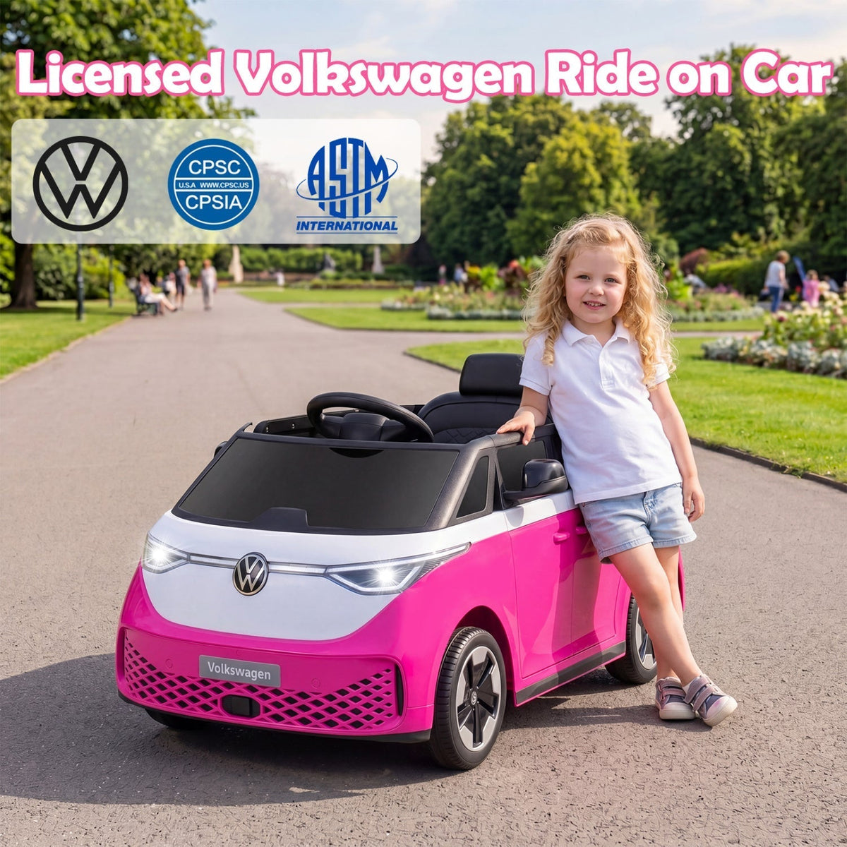 Kids electric VW bus ride-on car, GBruno Store, view 11