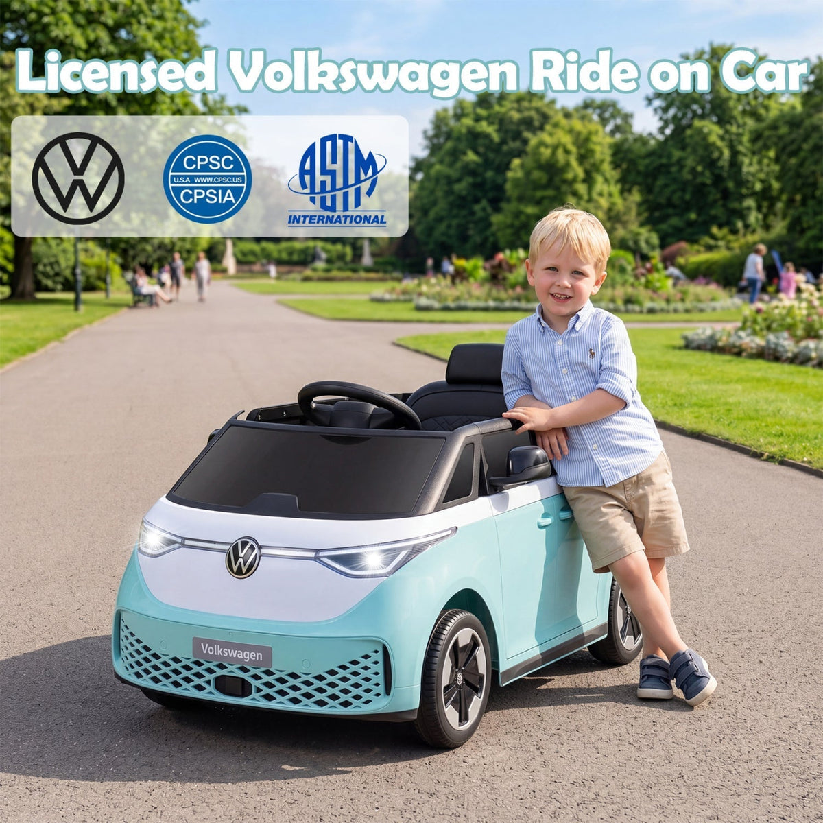 12V electric ride-on VW bus with remote, GBruno Store, view 3