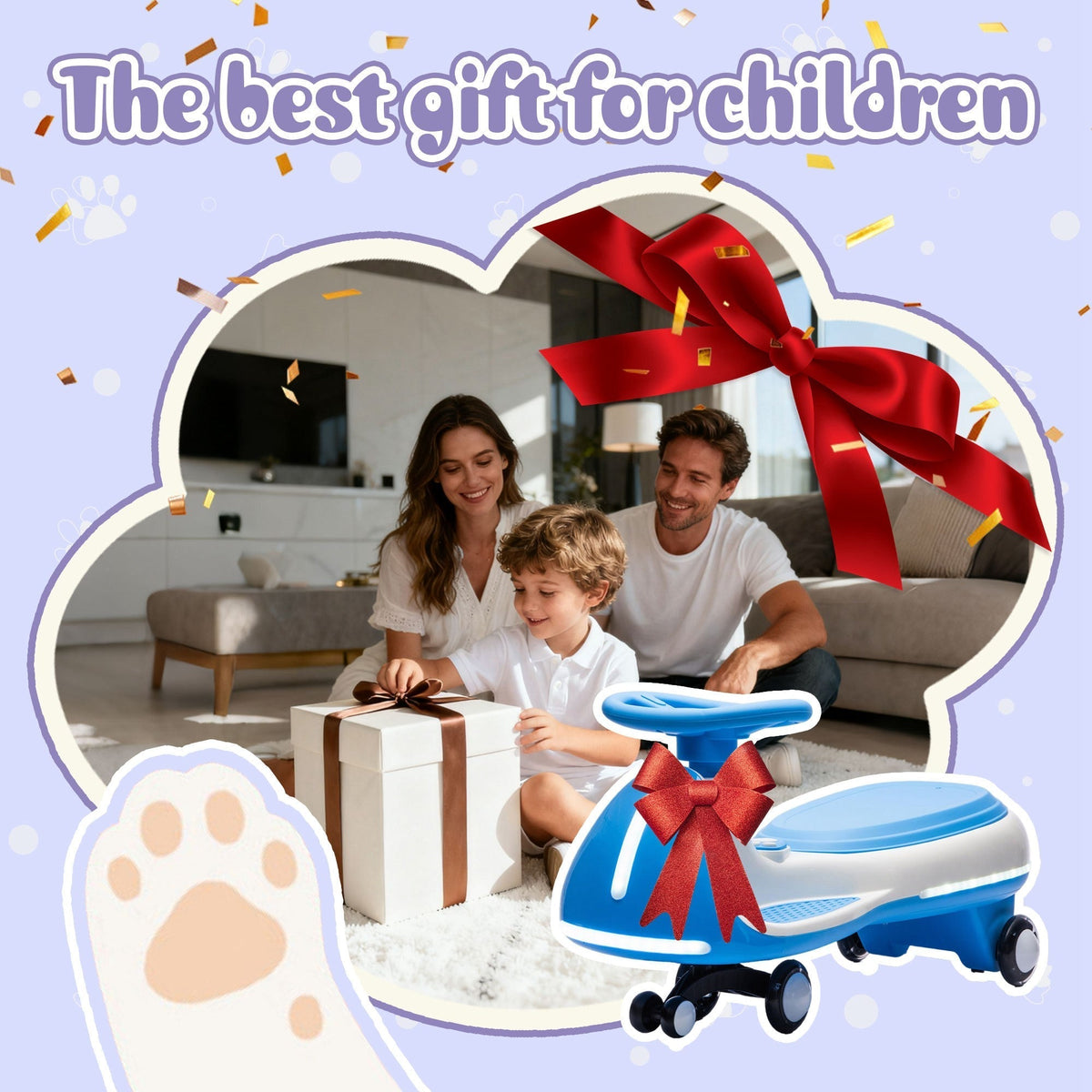 2-in-1 electric wiggle ride-on car, GBruno Store, view 4
