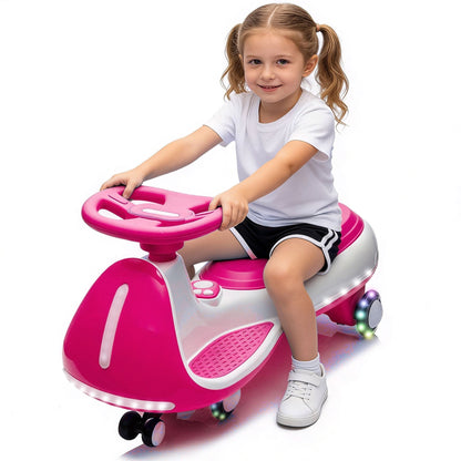12V Electric Wiggle Ride On Car with Dual Motors & LED LightsRide-On ToyTorqelo.com