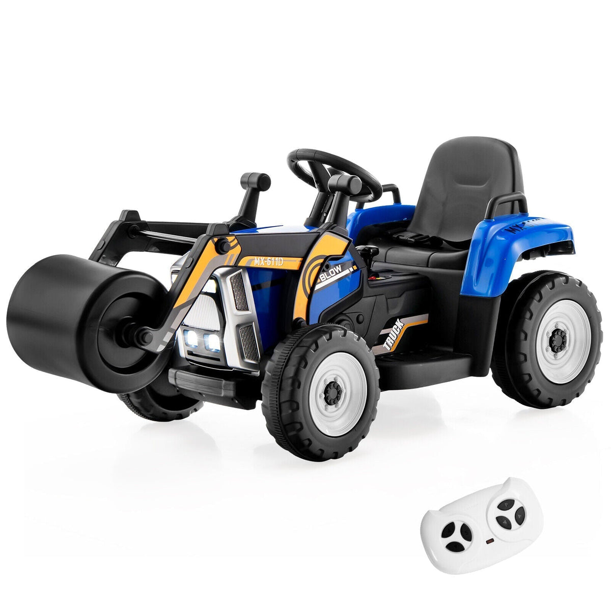 Kids electric road roller ride-on toy with drum roller, GBruno Store, view 5