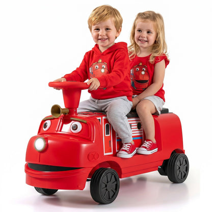 12V kids ride-on train with adjustable seat and storage, GBruno Store, view 4