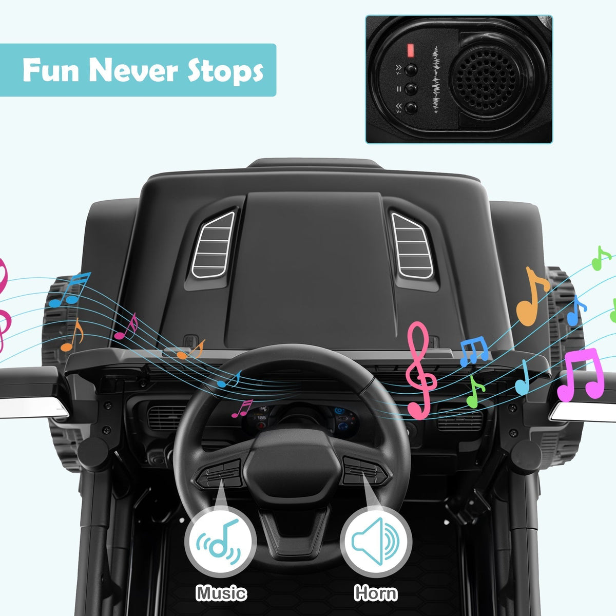 12V Kids Ride on Truck Car Battery Powered Electric VehicleTorqelo.com