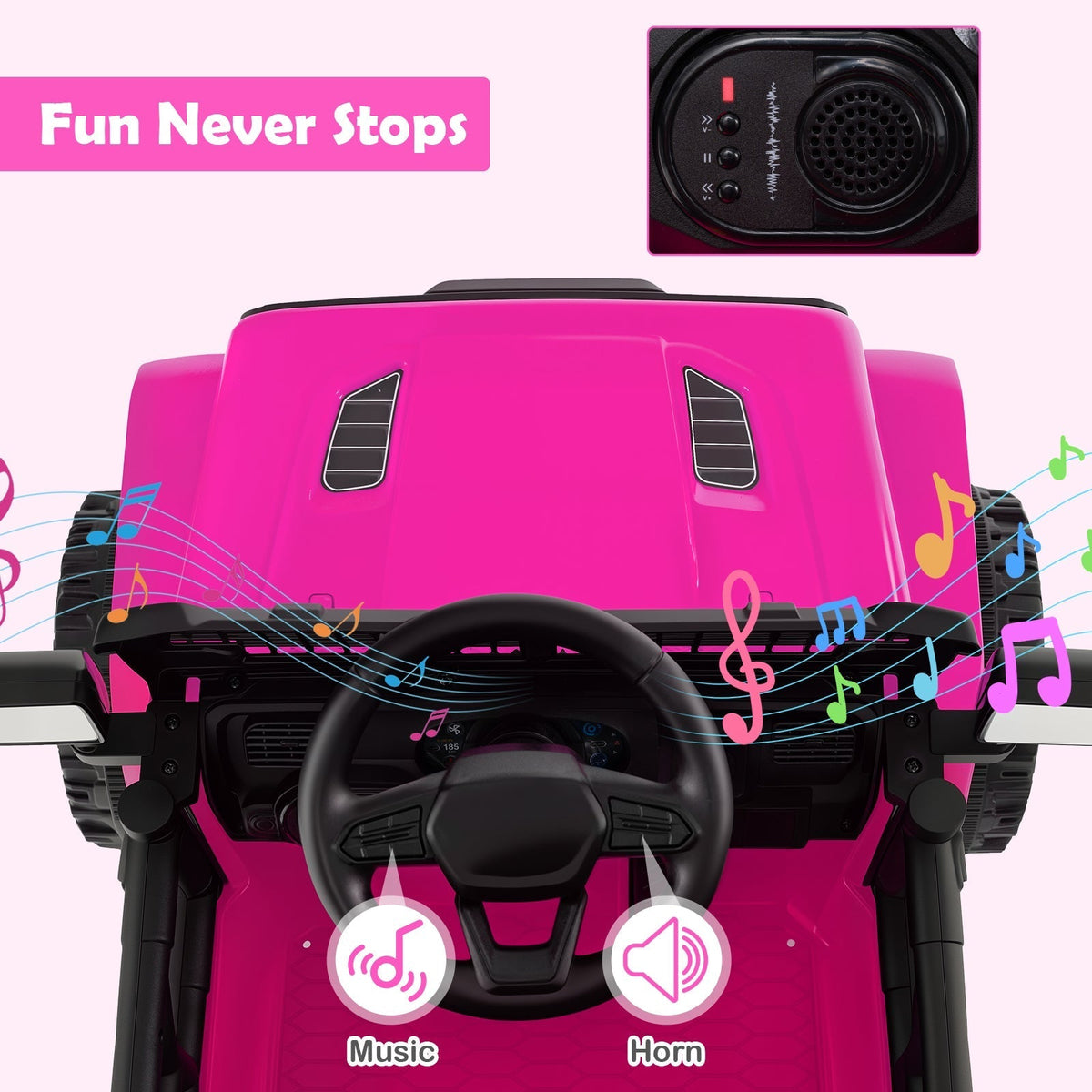 12V Kids Ride on Truck Car Battery Powered Electric VehicleTorqelo.com
