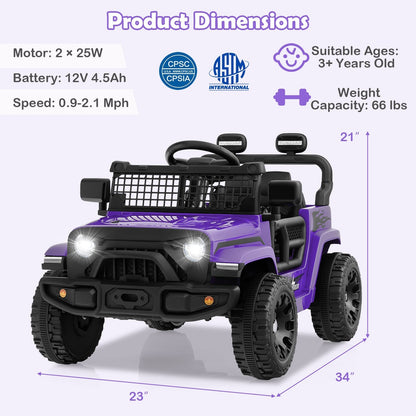 12V kids ride-on truck, GBruno Store, view 8