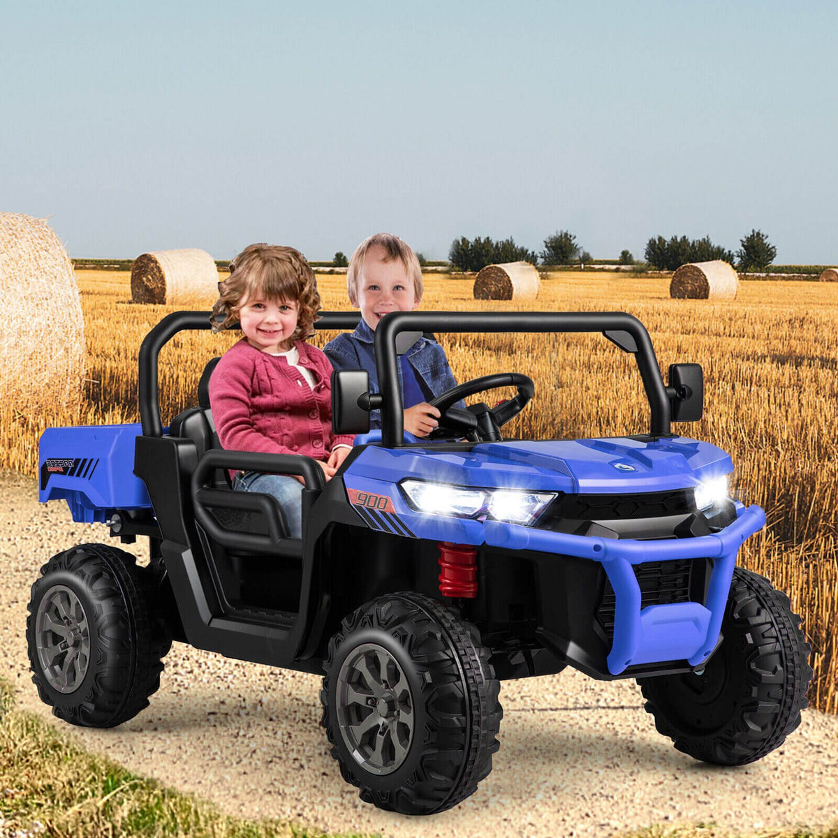 12V Kids Ride on Truck Car Battery Powered Electric VehicleTorqelo.com