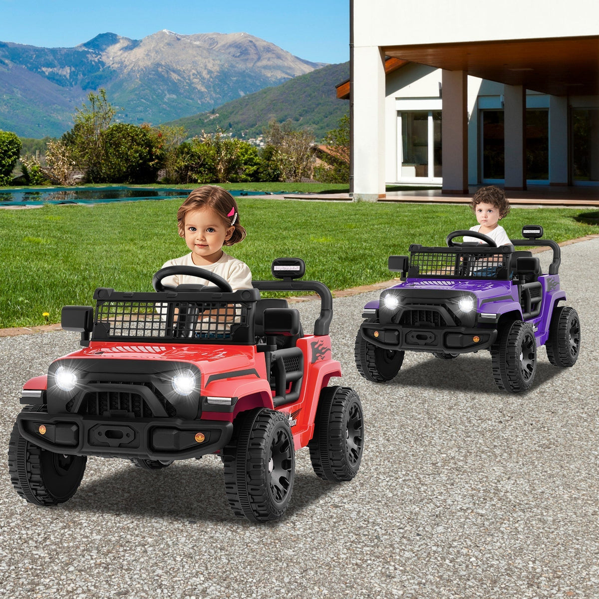 12V Kids Ride on Truck Car Battery Powered Electric VehicleTorqelo.com