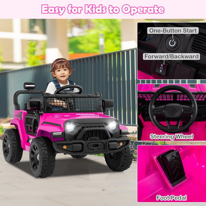 12V Kids Ride on Truck Car Battery Powered Electric VehicleTorqelo.com