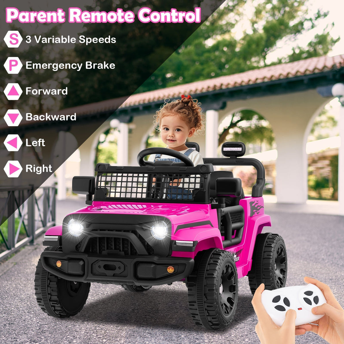 12V Kids Ride on Truck Car Battery Powered Electric VehicleTorqelo.com