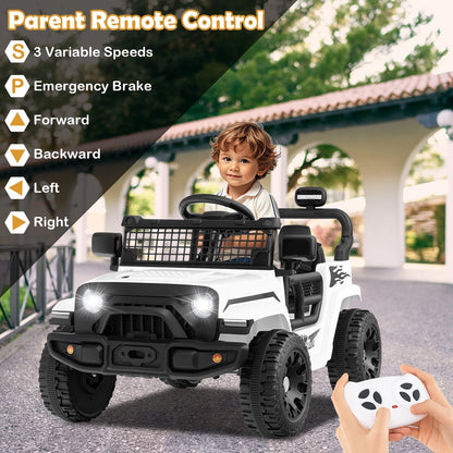 12V Kids Ride on Truck Car Battery Powered Electric VehicleTorqelo.com