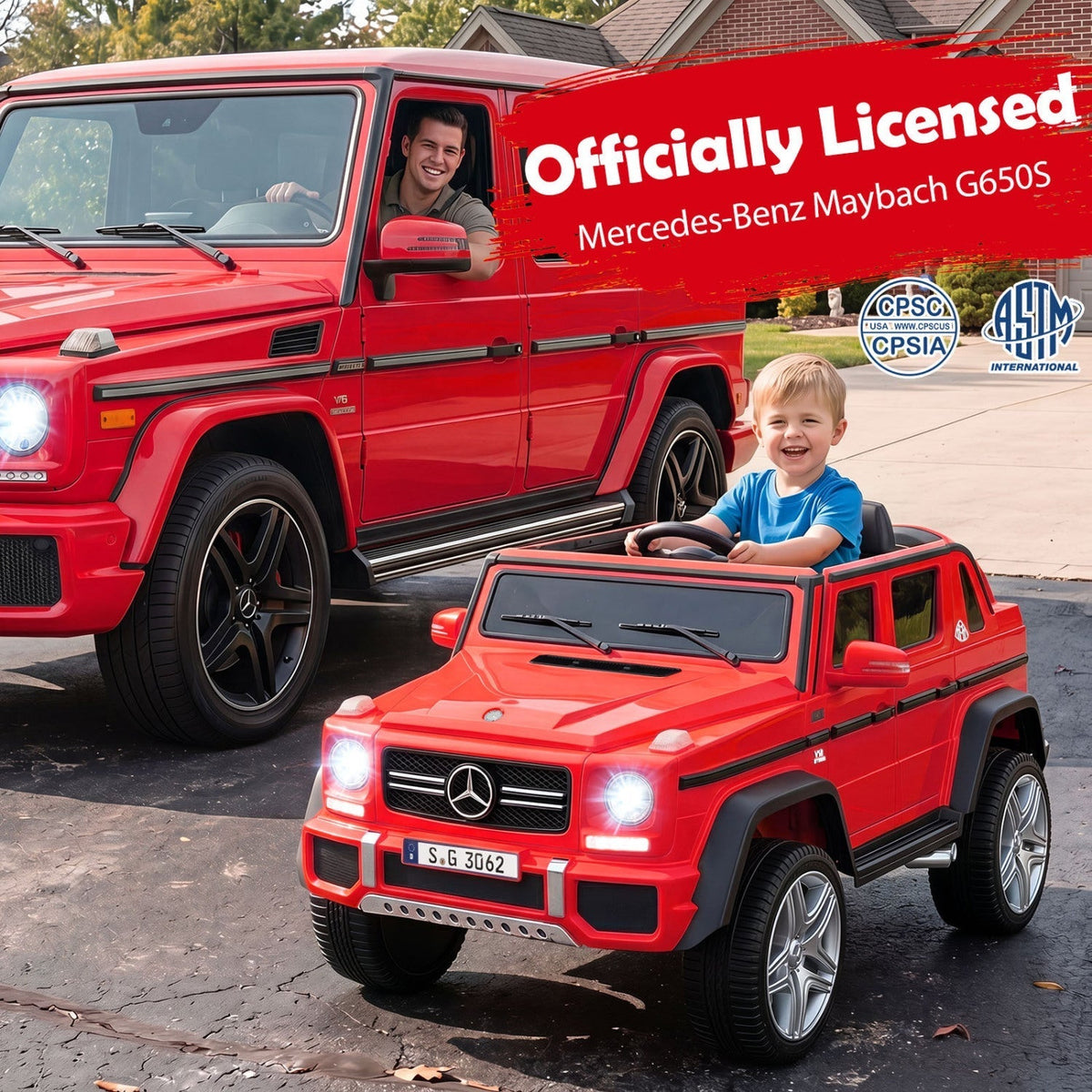 Licensed Mercedes-Benz Maybach 12V kids ride-on car with remote, GBruno Store, view 4