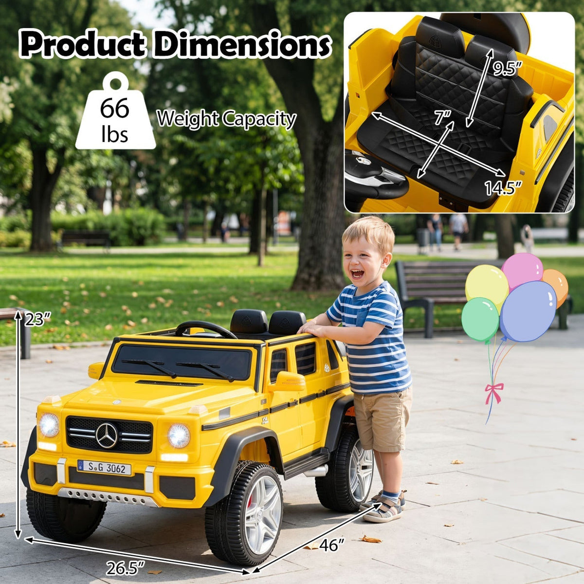 Licensed Mercedes-Benz Maybach 12V kids ride-on car with remote, GBruno Store, view 11
