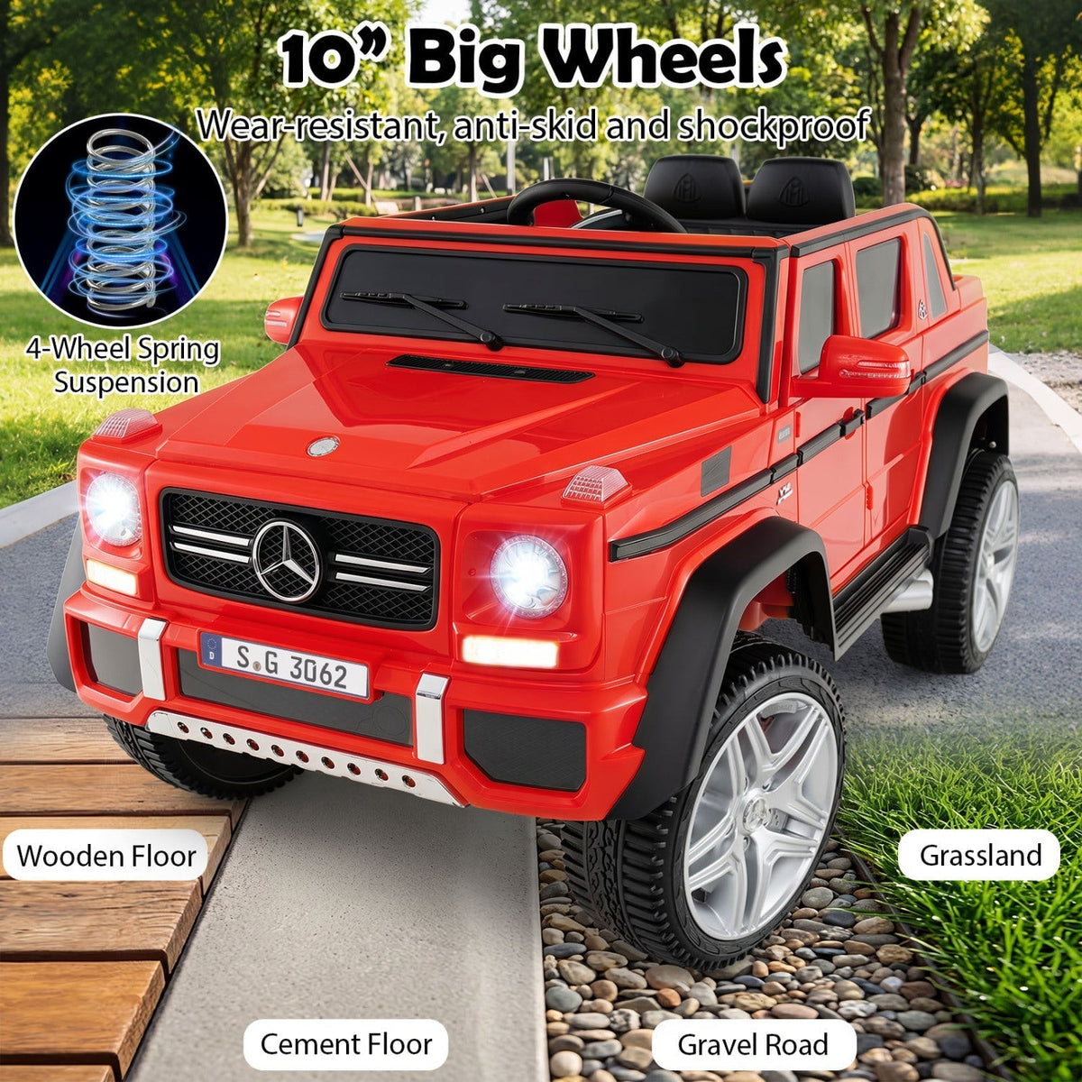 Licensed Mercedes-Benz Maybach 12V kids ride-on car with remote, GBruno Store, view 8