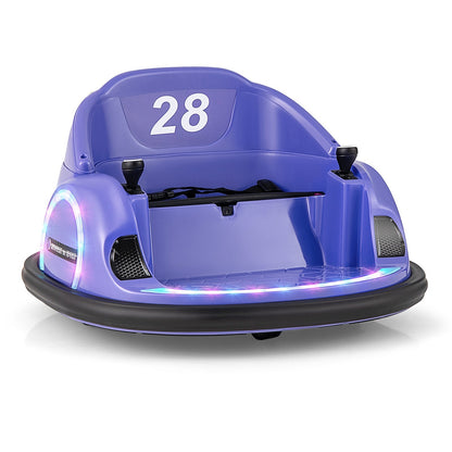 Toddler ride-on bumper car with LED lights and 360-degree spin, GBruno Store, view 10