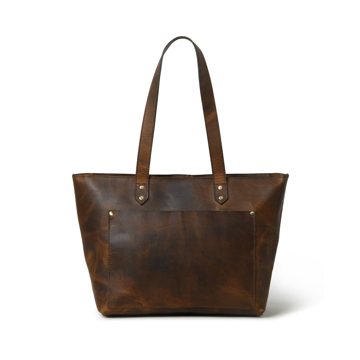 Essential Work Tote - Brown by Classy Leather Bags