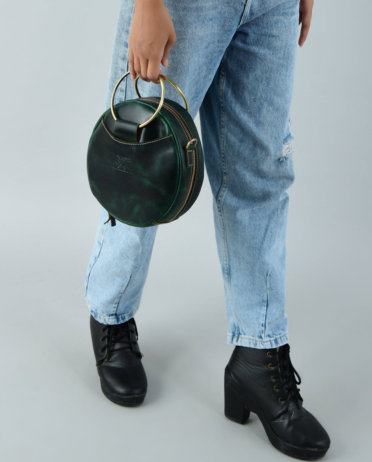 Rosie Sling Circle Bag by Classy Leather Bags