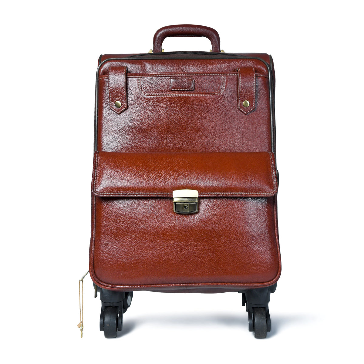 Leather Carry-On Trolly Bag by Classy Leather Bags