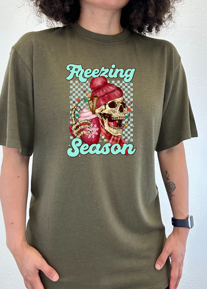 Freezing Season unisex bamboo graphic T-shirt – view 4