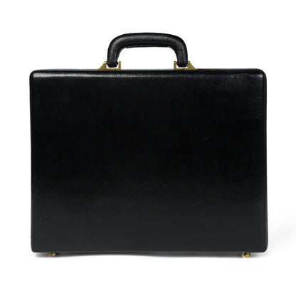 Black Office Suitcase Briefcase by Classy Leather Bags