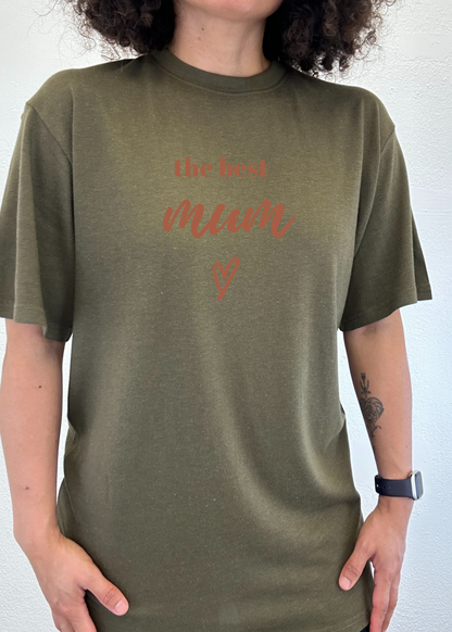 The Best Mum unisex bamboo graphic T-shirt – view 4