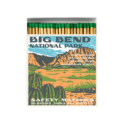 Big Bend Vintage National Park Cabin Matches by Good & Well Supply Co.