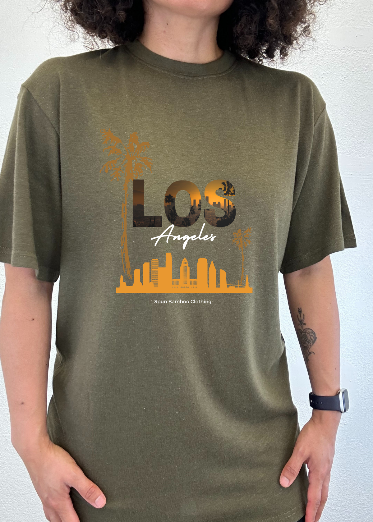 Los Angeles unisex bamboo graphic T-shirt – view 5