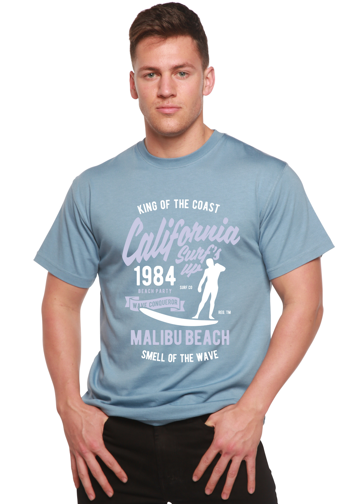 California 1984 men's bamboo graphic T-shirt – view 8