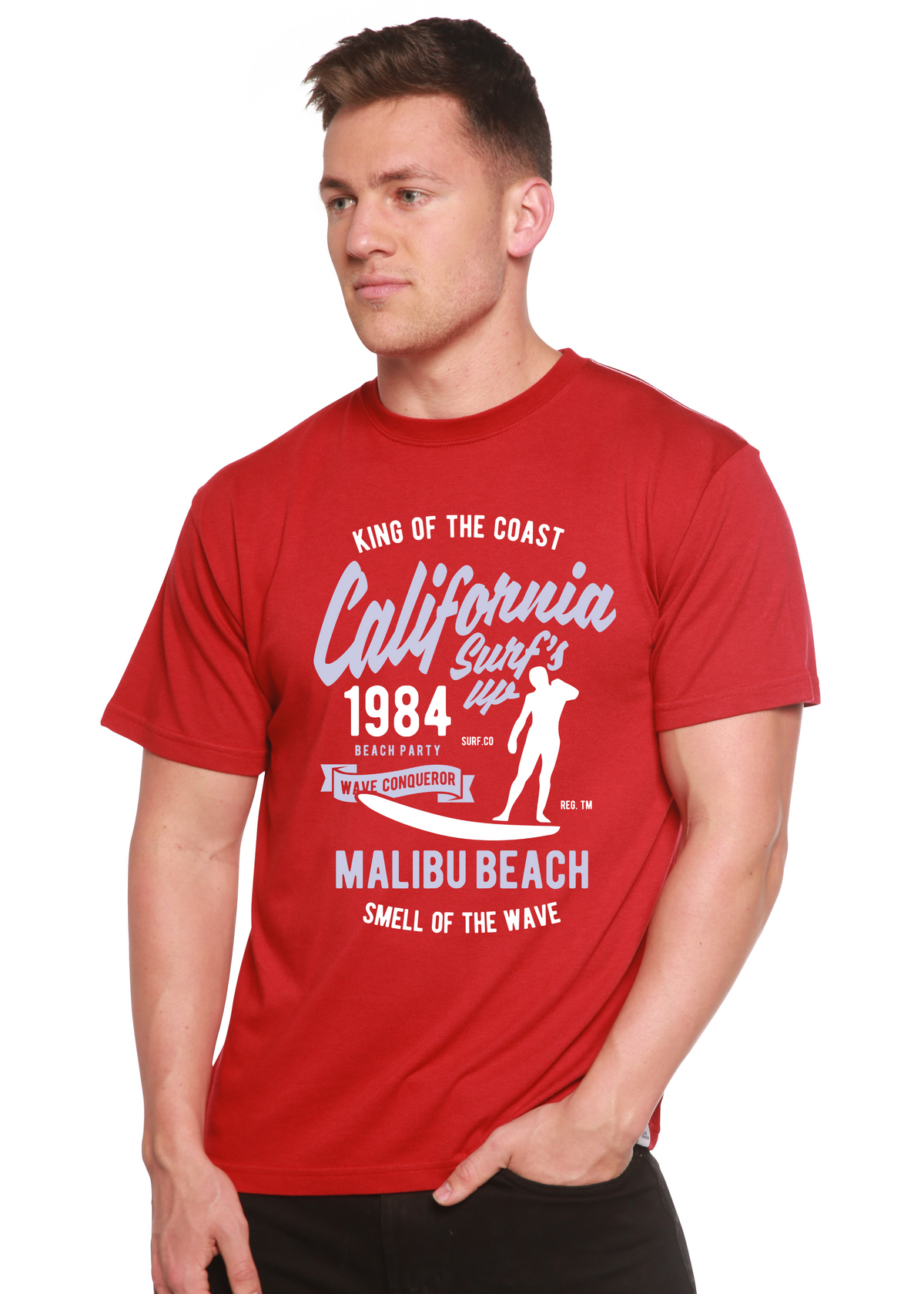 California 1984 men's bamboo graphic T-shirt – view 2