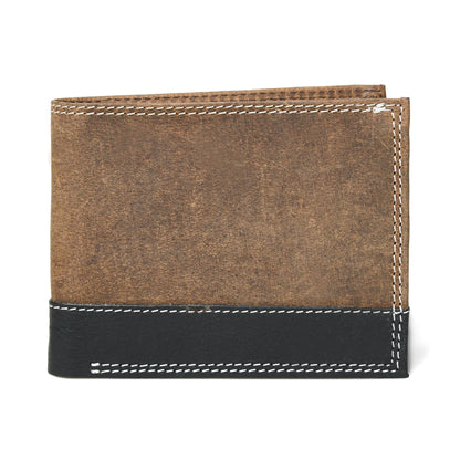 Contrast Bifold Men's Wallet by Classy Leather Bags