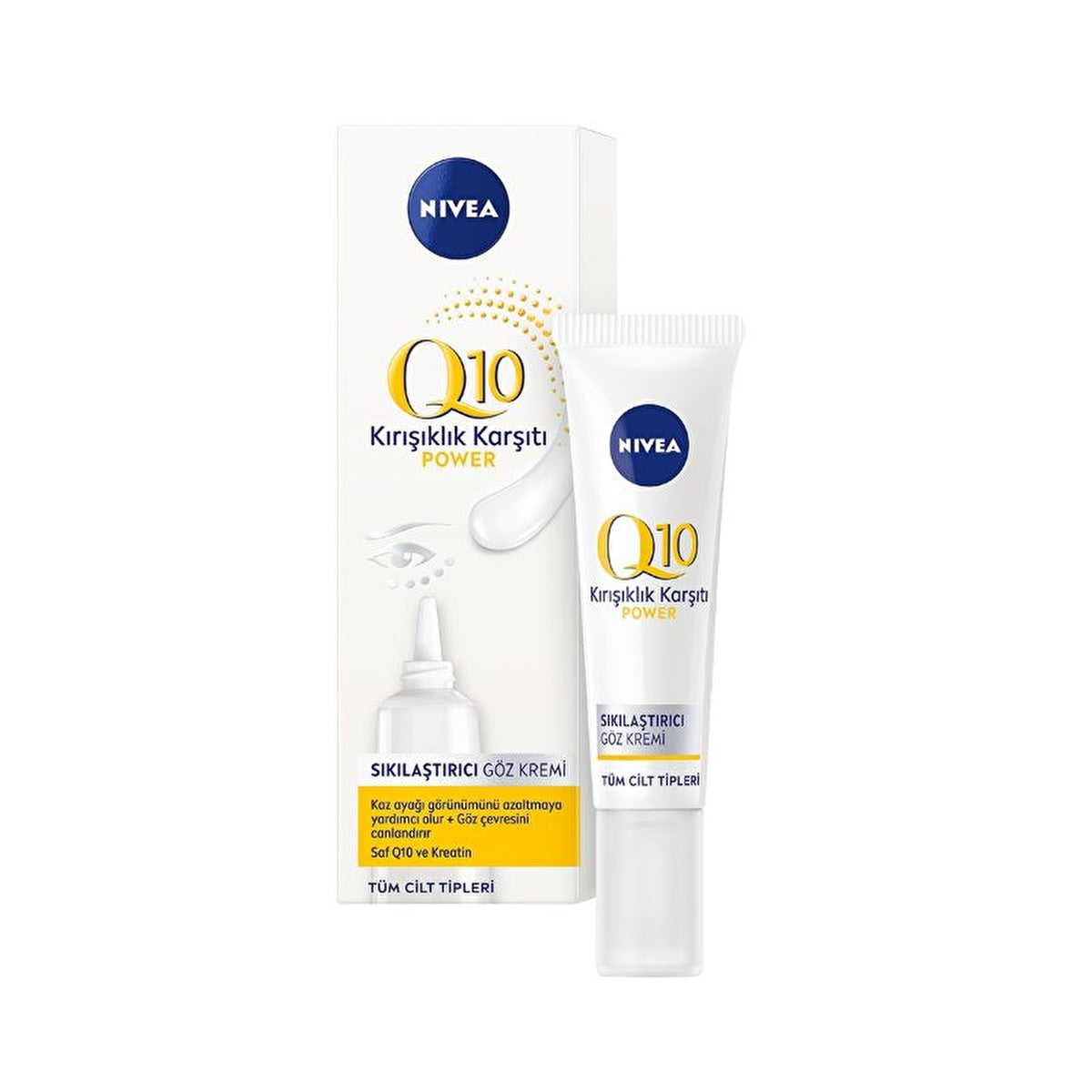 Nivea Q10 wrinkle reducing eye cream, 15 ml