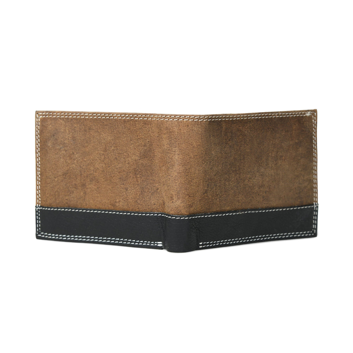 Contrast Bifold Men's Wallet by Classy Leather Bags