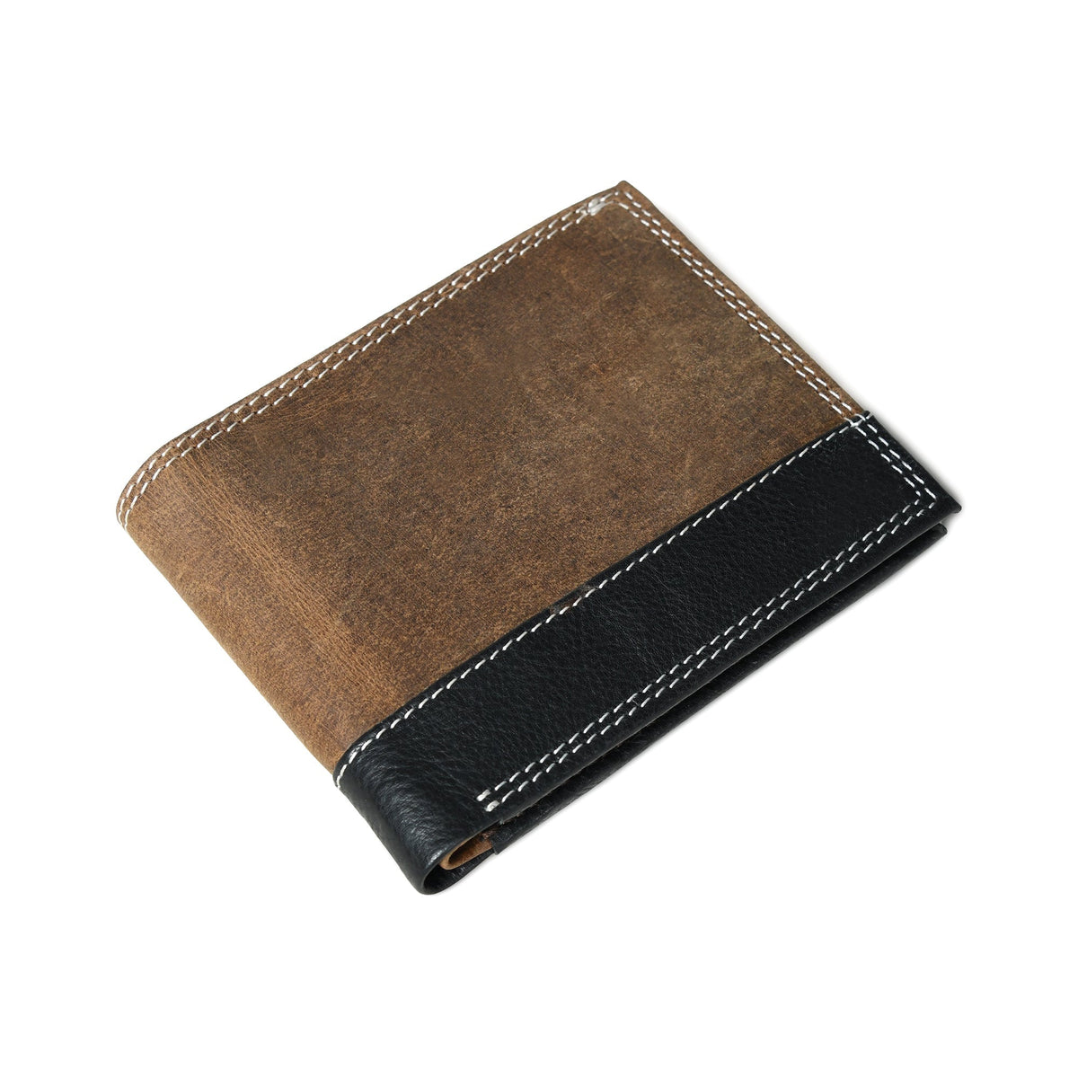 Contrast Bifold Men's Wallet by Classy Leather Bags