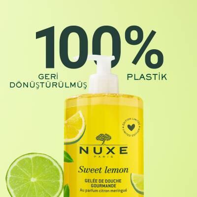 Nuxe Sweet Lemon Delightful Shower Gel: Refreshing & Fragrant - 750ml Large Size for Long Lasting Use by Beauty Care Bag