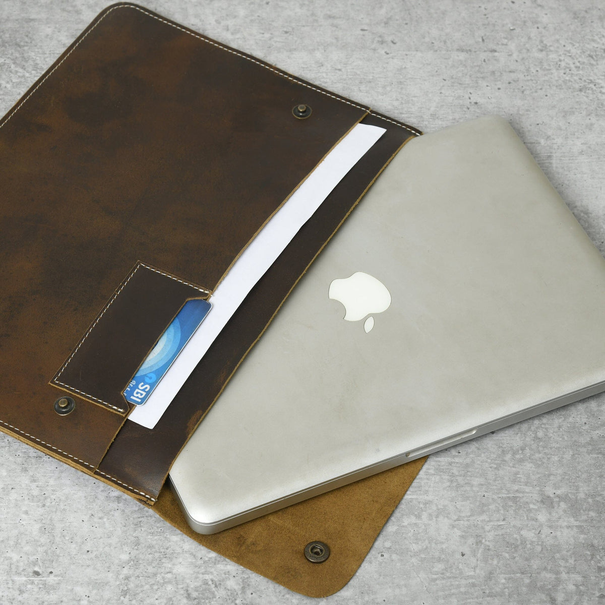 The MacBook Folio by Classy Leather Bags
