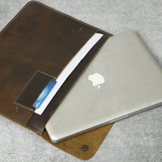 The MacBook Folio by Classy Leather Bags