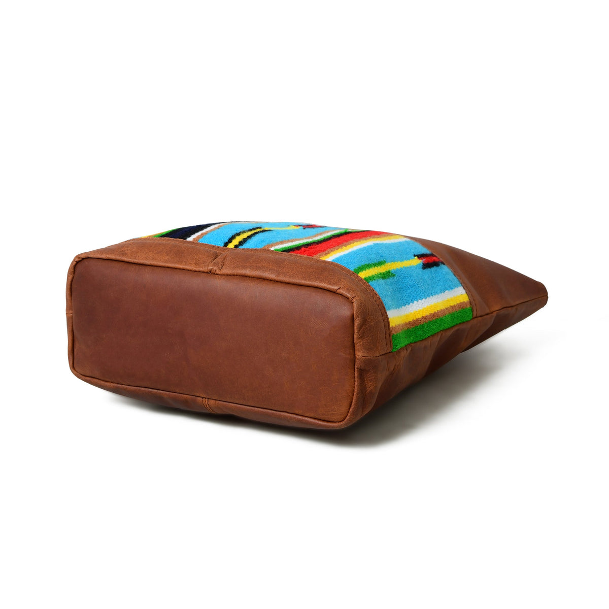 Multicoloured Leather Tote Bag by Classy Leather Bags