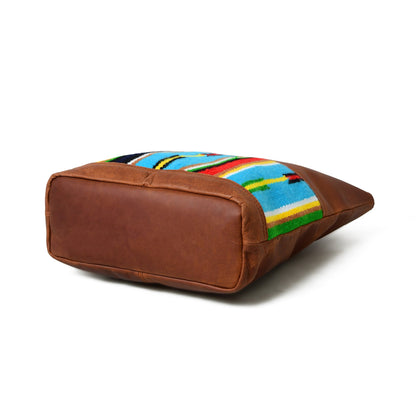 Multicoloured Leather Tote Bag by Classy Leather Bags