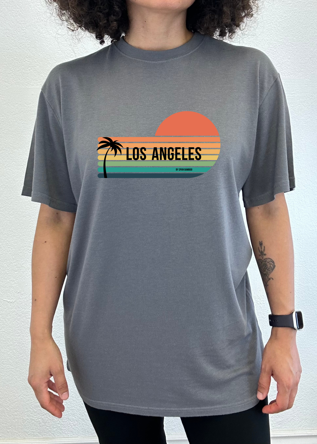 Los Angeles unisex bamboo graphic T-shirt – view 7