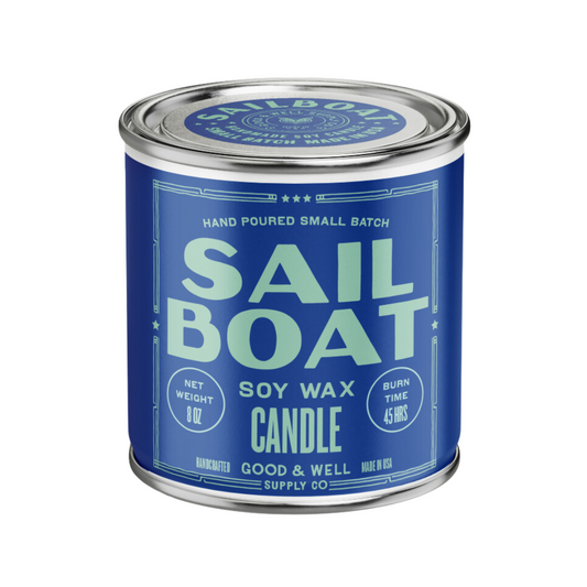 Sailboat Soy Candle by Good & Well Supply Co.