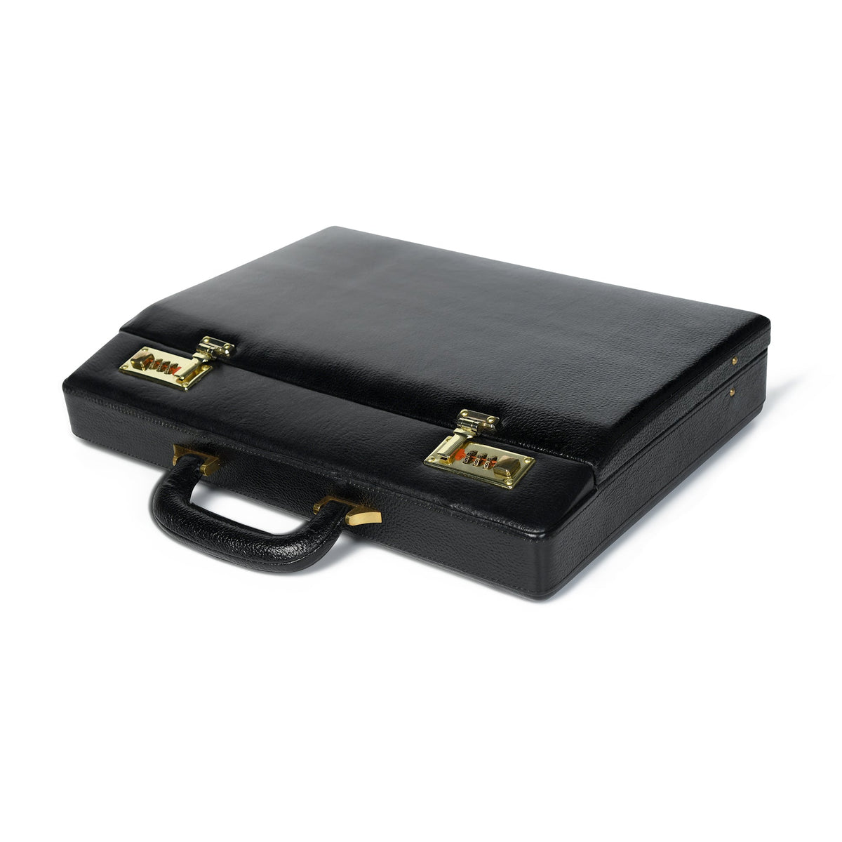 Black Office Suitcase Briefcase by Classy Leather Bags