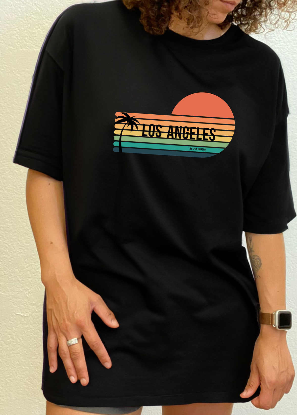 Los Angeles unisex bamboo graphic T-shirt – view 5