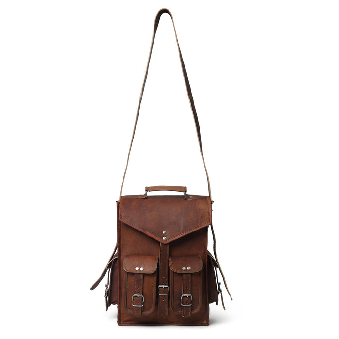 The Pre-Historic Convertible + Free Pencil Case by Classy Leather Bags