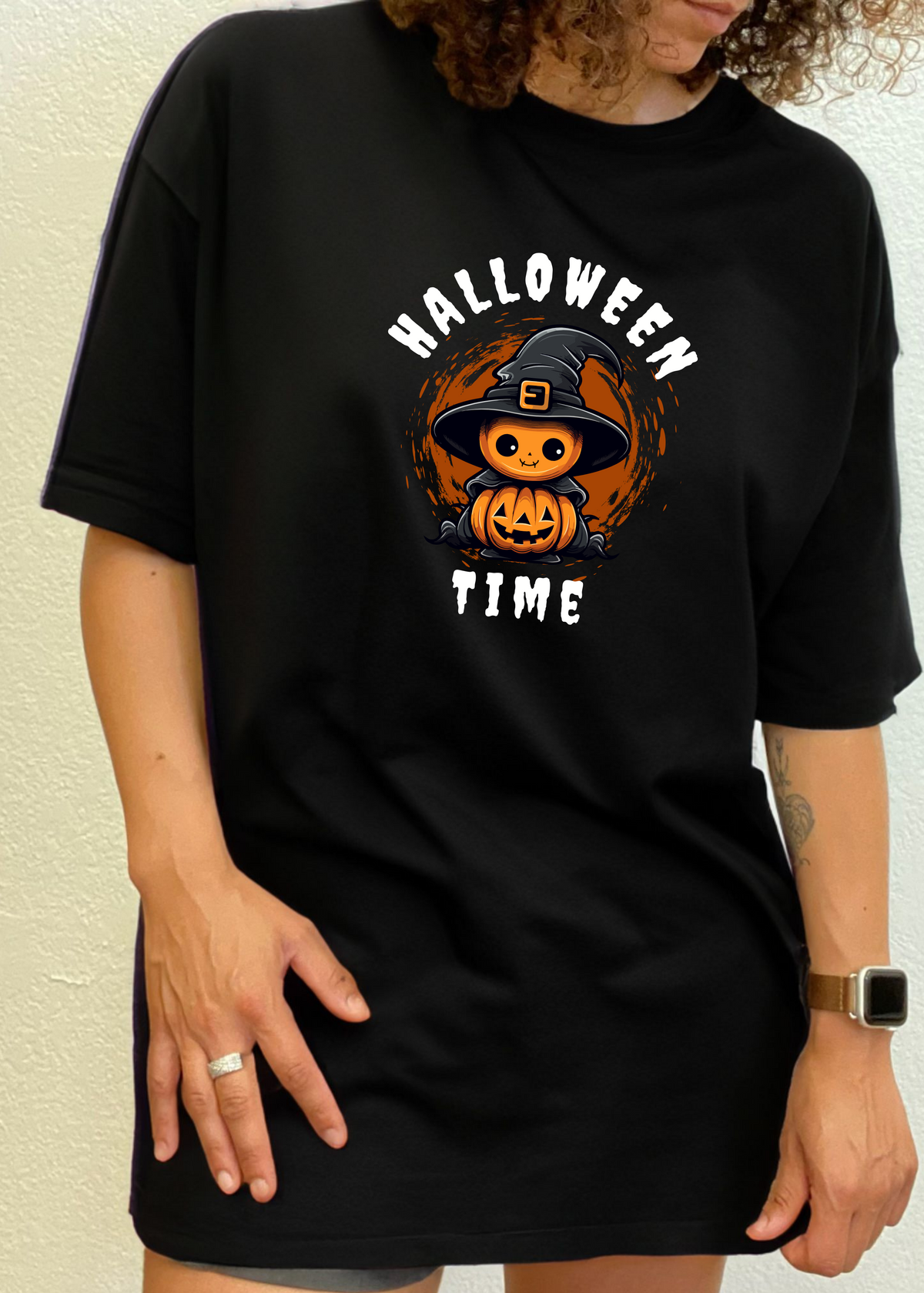 Halloween Time unisex bamboo graphic T-shirt – view 7