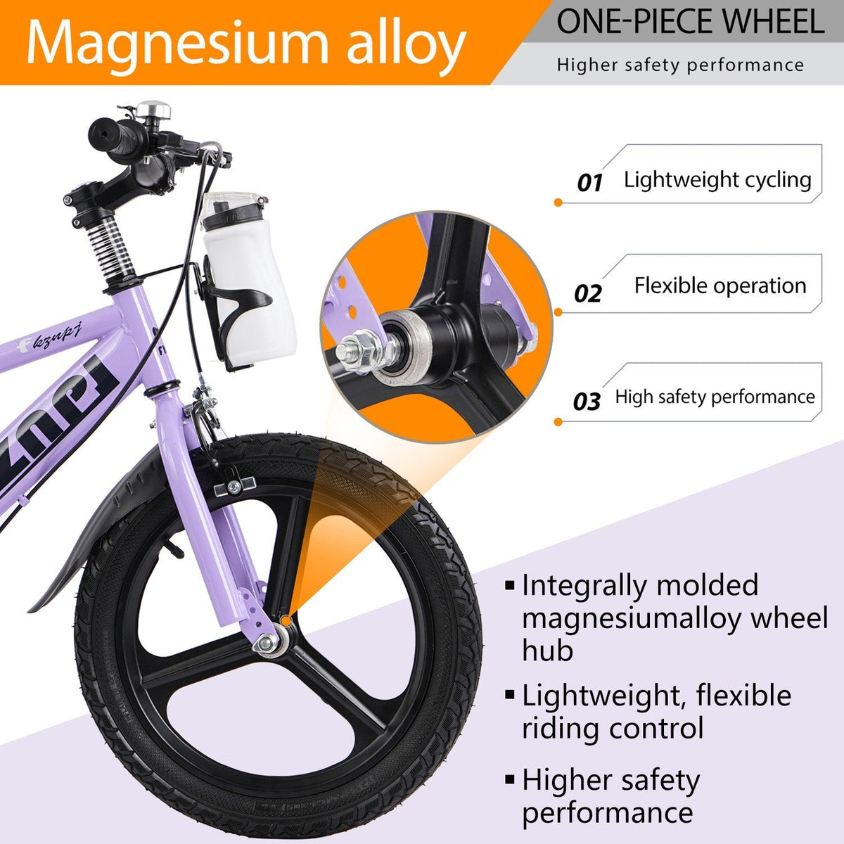 16-18 inch kids bike with training wheels and adjustable seat by GBruno Store, view 35