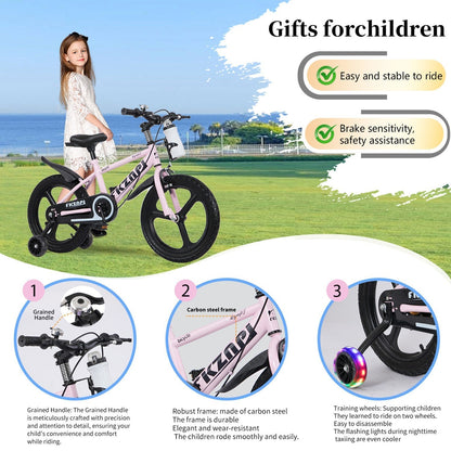 16-18 inch kids bike with training wheels and adjustable seat by GBruno Store, view 25