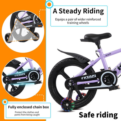 16-18 inch kids bike with training wheels and adjustable seat by GBruno Store, view 13