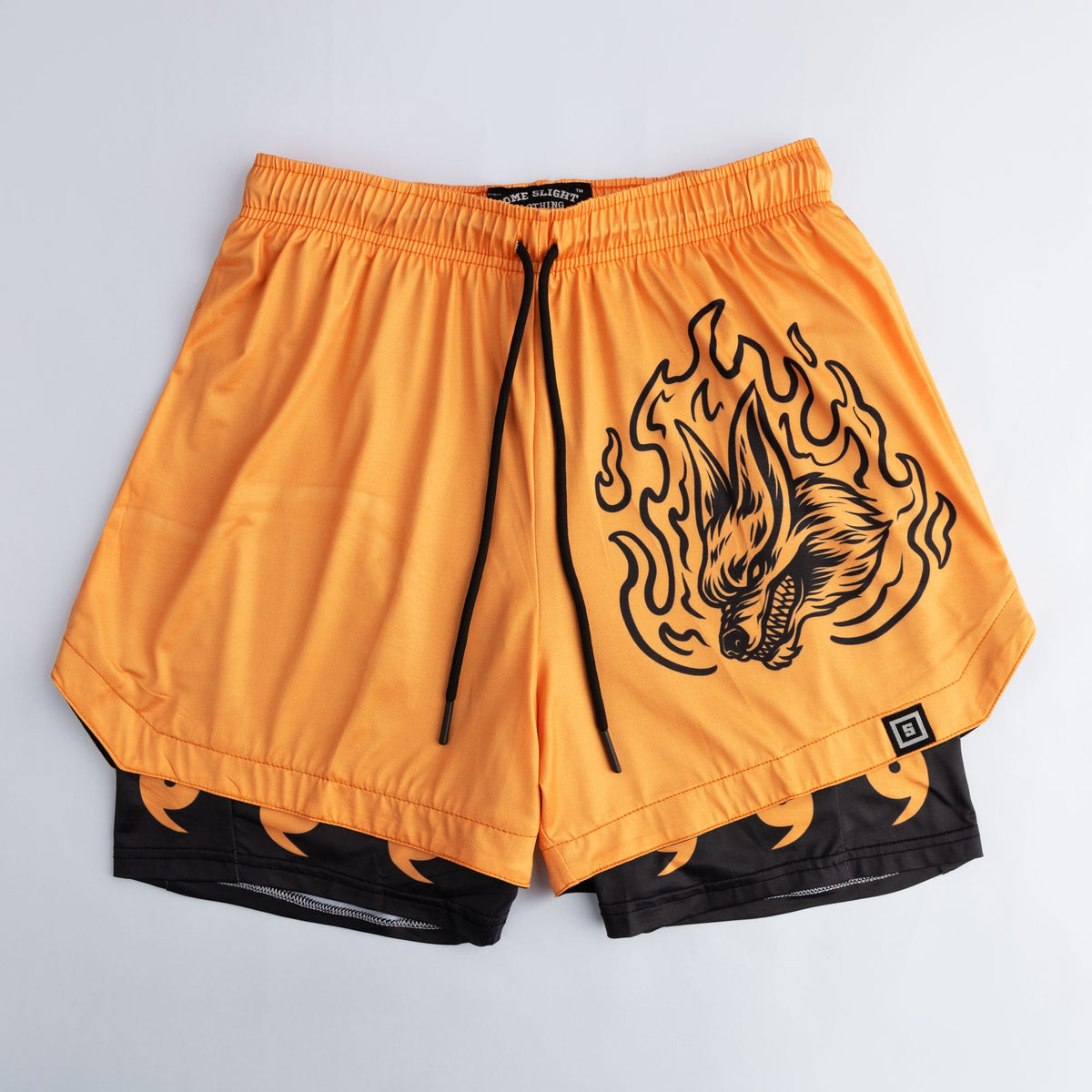 The Fox Demon 2-in-1 lined shorts with compression liner